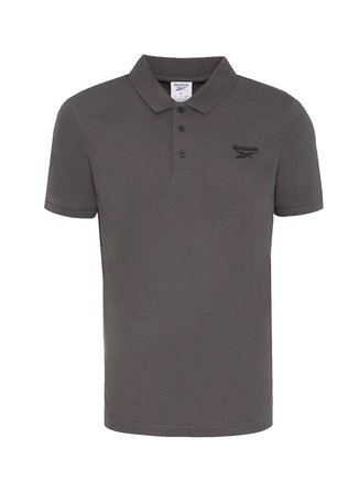 Reebok 100251572 BLAZE EMBROIDERED SS POLO Antrasit Polo Regular Fit Düz Erkek T-Shirt