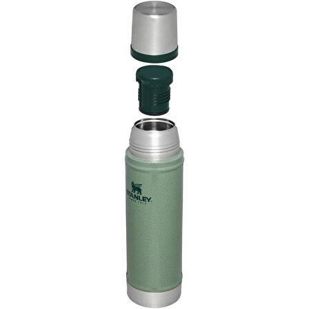 Stanley Klasik Vakumlu Çelik Termos 0,60 Lt Hammertone Green