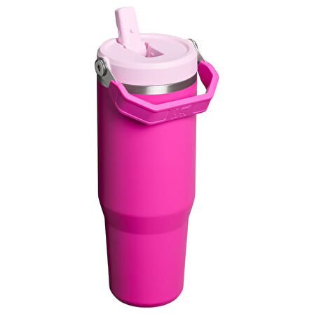 Stanley The IceFlow Flip Straw Pipetli Termos Bardak 0,89 LT Violet Blossom