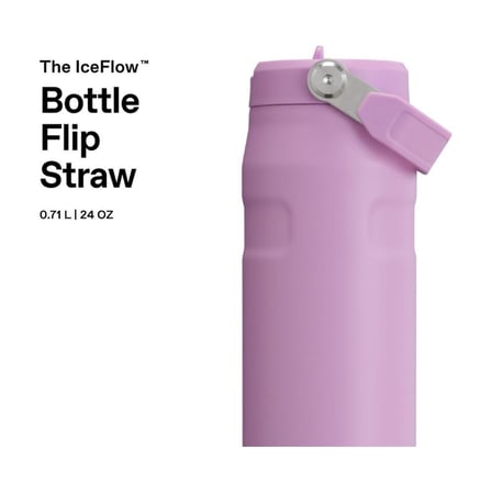 Stanley The IceFlow Aerolight Flip Straw 2.0 Pipetli Termos Su Şişesi 0.7 Lt Lila -1200185008382