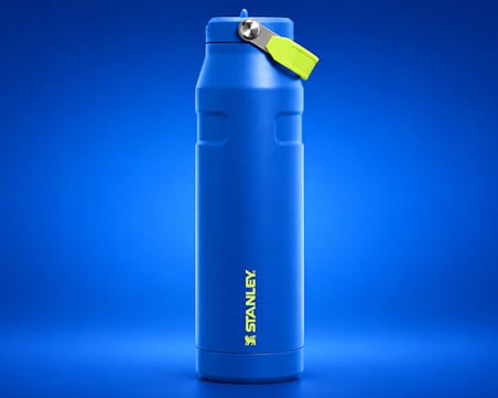 Stanley The IceFlow Bottle Flip Straw 2.0 1.06L Pipetli Termos 10-12111-0269 Mavi