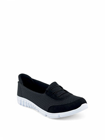 Kadın Fileli Rahat Memory Taban Bağlı Sneaker