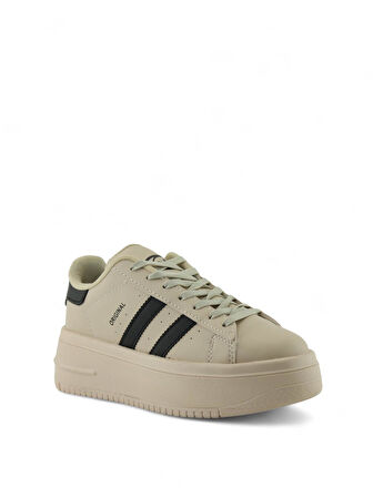 Kadın Yüksek Termo Taban Günlük Sneaker Spor Ayakkabı