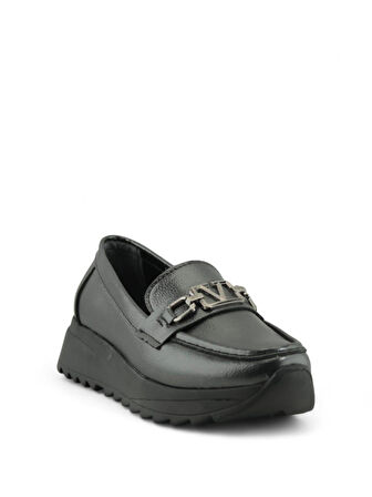 Kadın Loafer Makosen Casual Tokalı Günlük Ayakkabı