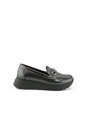 Kadın Loafer Makosen Casual Tokalı Günlük Ayakkabı