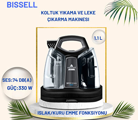 BISSELL  Plus Halı – Kablolu Koltuk Yıkama ve Leke Çıkarma Makinesi