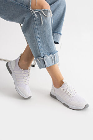 Kadın Hafif Poli Taban Yumuşak Rahat sneaker Spor Ayakkabı