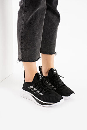 Kadın Hafif Taban Triko Sneaker Spor Ayakkabı