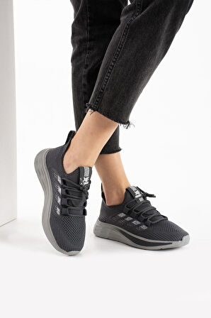 Kadın Hafif Taban Triko Sneaker Spor Ayakkabı