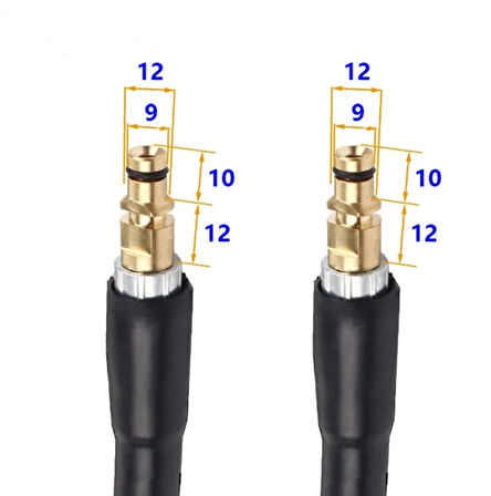 Karcher K2 K3 K4 K5 K6 K7 uyumlu yüksek basınçlı yıkama hortumu 6 Metre uzunluk