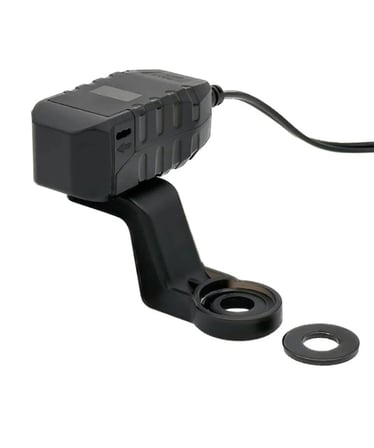 Type C ve Usb portlu Voltmetre göstergeli motosiklet şarj aparatı