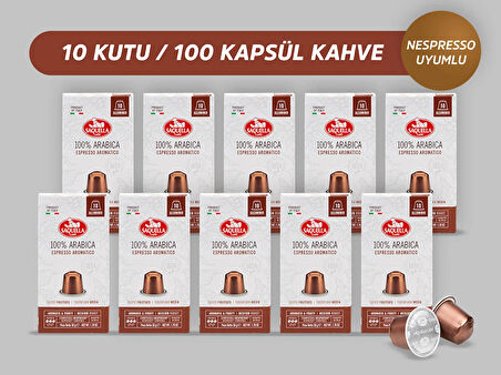 Saquella %100 Arabica Kapsül Kahve 100 Adet 10’lu Set