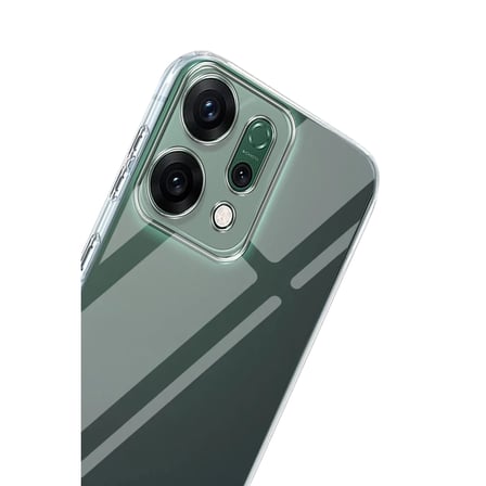 Oppo Reno 14 Kılıf Lüx Şeffaf Silikon - Şeffaf