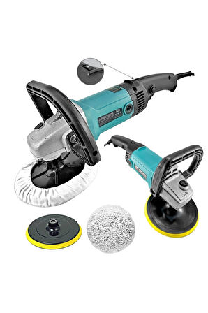 180mm 1200w Profesyonal Devir Ayarlı Pasta Cila Parlatma Polisaj Makinesi