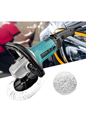 180mm 1200w Profesyonal Devir Ayarlı Pasta Cila Parlatma Polisaj Makinesi