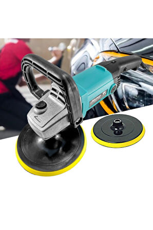 180mm 1200w Profesyonal Devir Ayarlı Pasta Cila Parlatma Polisaj Makinesi