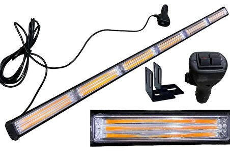 88 CM 6 LEDLİ COB BAR LED TURUNCU