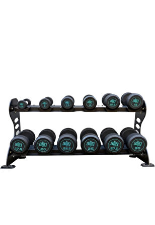 Alin Sport 2,5 KG Kauçuk Kaplı Metal Dumbell 