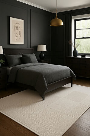 Kalvi 12 Bej - Salon, Koridor (Yolluk), Mutfak, Antre, Yatak ve Oturma Odası Halısı