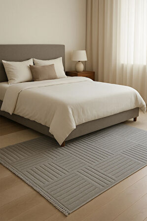 Lioren 9202 Koyu Gri - Salon, Koridor (Yolluk), Mutfak, Antre, Yatak ve Oturma Odası Halısı