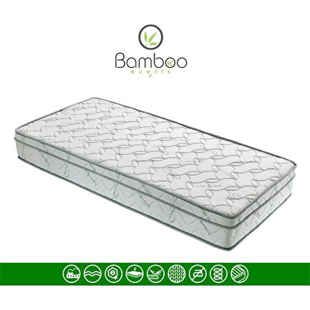 Heyner Events Kuş Tüyü Pedli̇  Ortopedi̇k Yayli Yatak Tek Ki̇şi̇li̇k Yatak