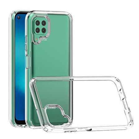 Smcase Huawei P40 Lite Kılıf Gard Darbe Korumalı Silikon  Nano Ekran Koruyucu