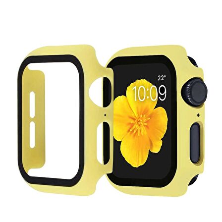 Smcase Apple Watch 42 mm Uyumlu Tam Kapatan Cam Tam Kapatan Gard Ekran Koruyucu