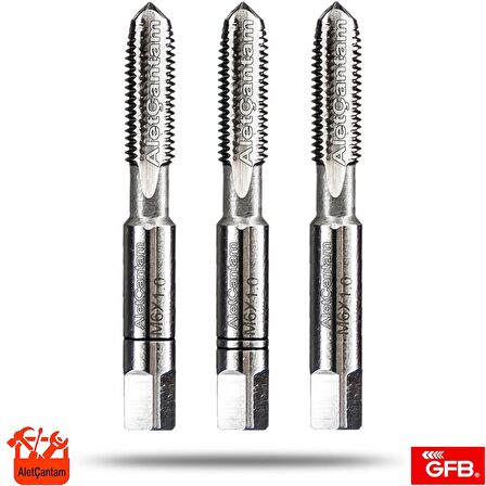Gfb Kılavuz Hss Metrik 3'Lü Takım Klavuz 3mm