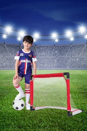 Minyatür Futbol Kalesi Plastik Japon Kale Full Set Ev Park Bahçe Kale Oyun Seti Aktivite Oyuncağı