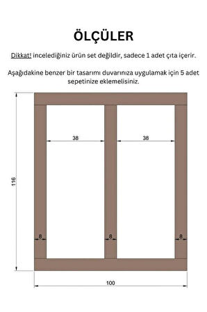 1 Adet 8×100 Cm Özel Mutfak Koridor Salon Tasarım Iskandinav Model Çıta Mdf Duvar Çıtası Paneli