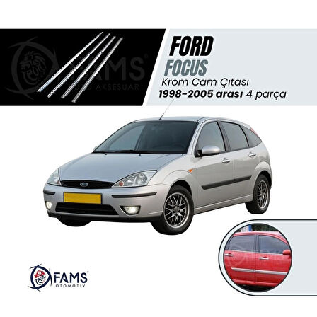 Ford Focus 1 Krom Cam Çıtası 4 Prç. 1998-2005 P.çelik