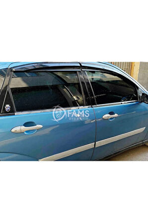 Ford Focus 1 Krom Cam Çıtası 4 Prç. 1998-2005 P.çelik