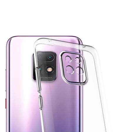 Smcase Xiaomi Redmi Note 9 Pro Kılıf Kamera Korumalı Silikon  Nano Ekran Koruyucu