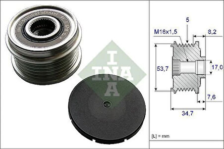 ALTERNATÖR KASNAĞI RULMANLI CORSA D-MERIVA B 1.4 10&gt; 5 KANAL