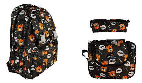 Astral Kids 3 Lü Set İlkokul Sırt Çantası Erkek Desenli Çanta