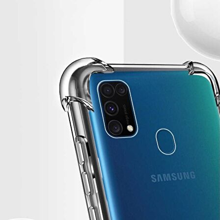 Smcase Samsung Galaxy M31 Kılıf Darbe Korumalı Silikon 