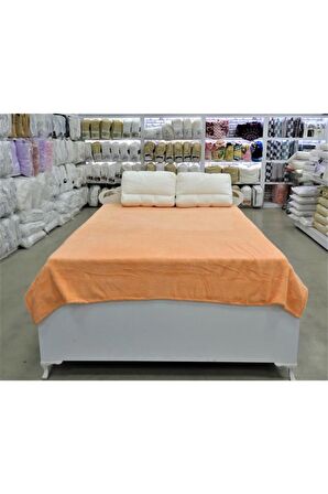 Wellsoft Televizyon Battaniyesi Peluş Battaniye Çift Kişilik 220*230 Sütlü Kahve