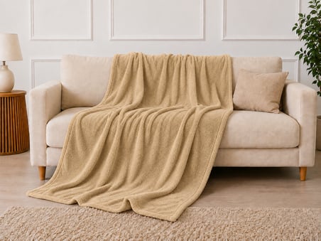 Mulberry TV Battaniyesi Polar Battaniye Deve Tüyü 100 x 170 cm
