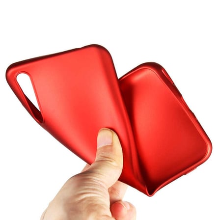 Smcase Huawei P Smart S Kılıf Lüks Mat Silikon  Tam Kapatan Ekran Koruyucu