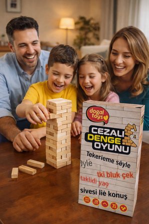 🧱 Cezalı Jenga – Dengeyi Koru, Cezayı Göze Al! 😄🎉 Eğlencenin Zirvesi Burada!