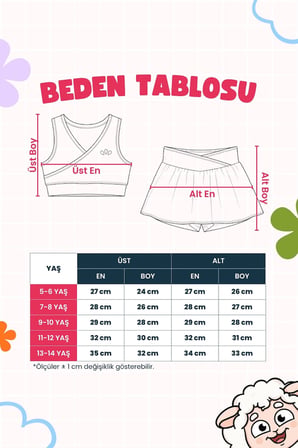 Kız Çocuk Sportif Gri Renk Crop - Şort Etek Alt Üst - Takım