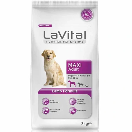 Lavital Büyük Irk Kuzu Etli Yetişkin Köpek Maması 3kg