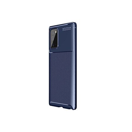 Smcase Samsung Galaxy Note 20 Kılıf Negro Karbon Silikon