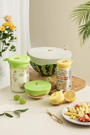 Pinmoo Keep&Safe Silikon Kapak- Limon/Soğan 2li