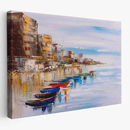 Harita Sepeti Mykonos Limanı Duvar Tablosu-1209