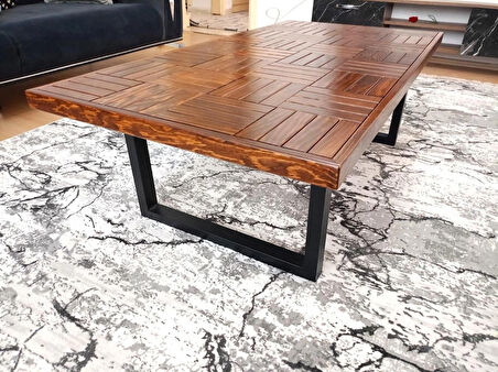 Orta sehpa ceviz renk  çay kahve sehpası klasik 120 X 60 cm