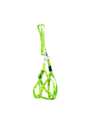 Kedi Köpek Göğüs Tasması Neon Yeşili