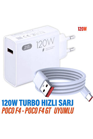 POCO F4 - POCO F4 GT Turbo Hızlı Şarj Aleti 120W Type-C HIZLI Şarj ve Kablosu