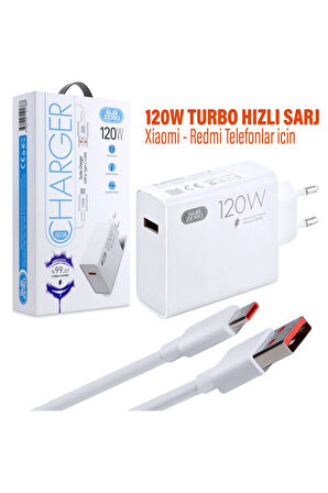 POCO F6 - POCO F6 Pro Turbo Hızlı Şarj Aleti 120W Type-C HIZLI Şarj ve Kablosu