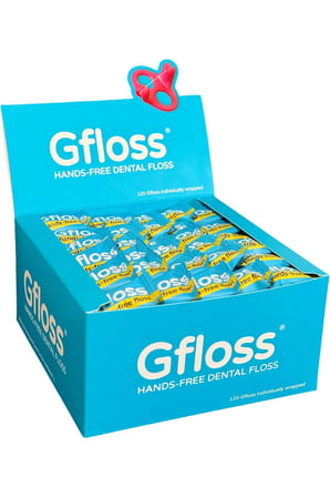 Gfloss Elsiz Diş İpi 120 Adet, Tek Tek Ambalajlı, Hijyenik Tekli Paket, Aromasız